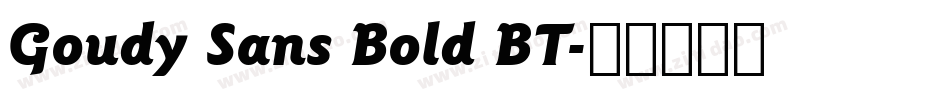 Goudy Sans Bold BT字体转换